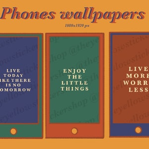 Phone wallpapers, iPad wallpapers, matching pack of 3, inspirational quote