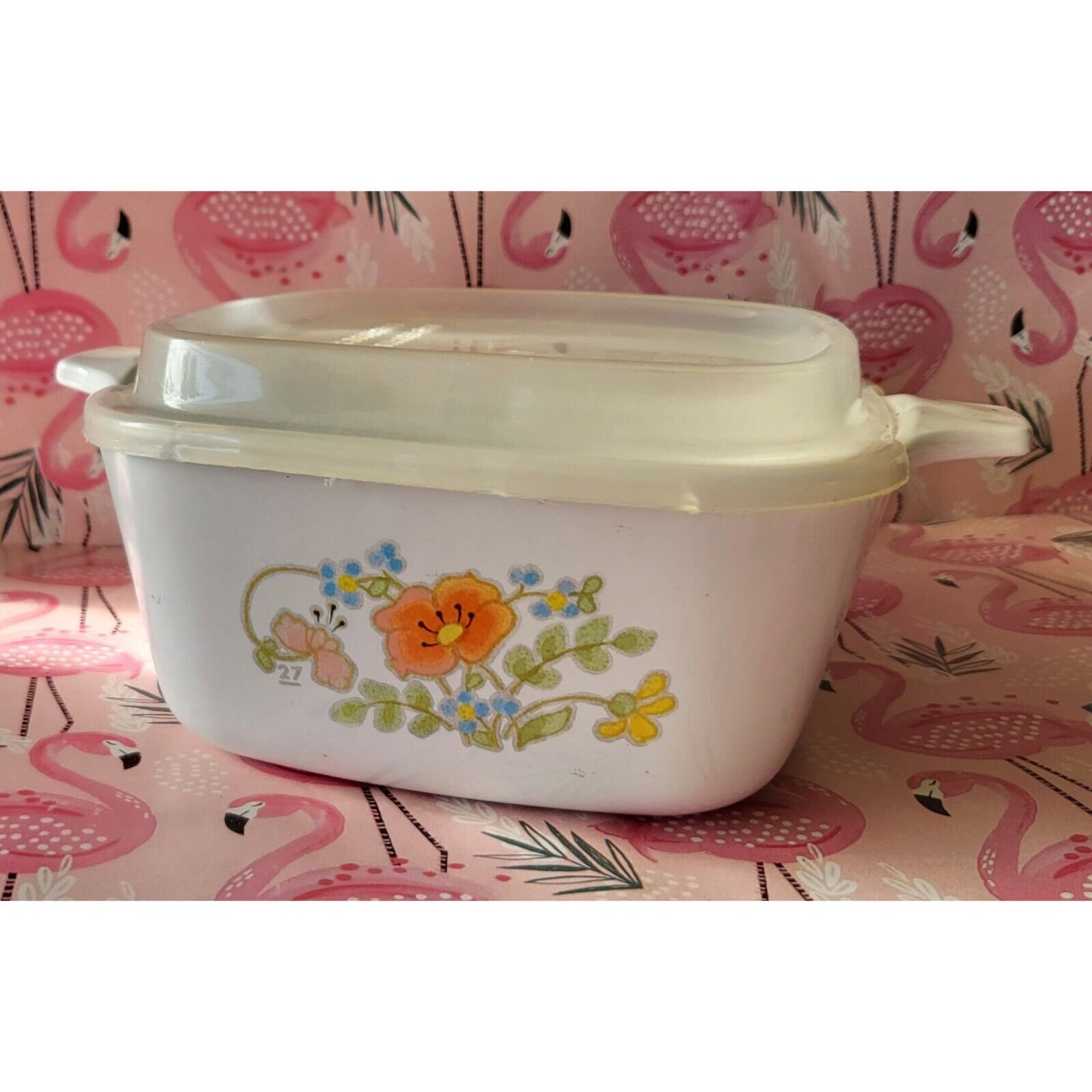 Vintage Corning Ware Wildflower P43B Casserole Baking Dish Etsy