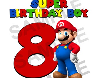 Mario Birthday Svg Etsy