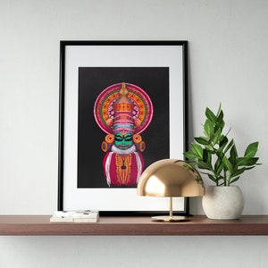 Kathakali Kerala Folk Art Print