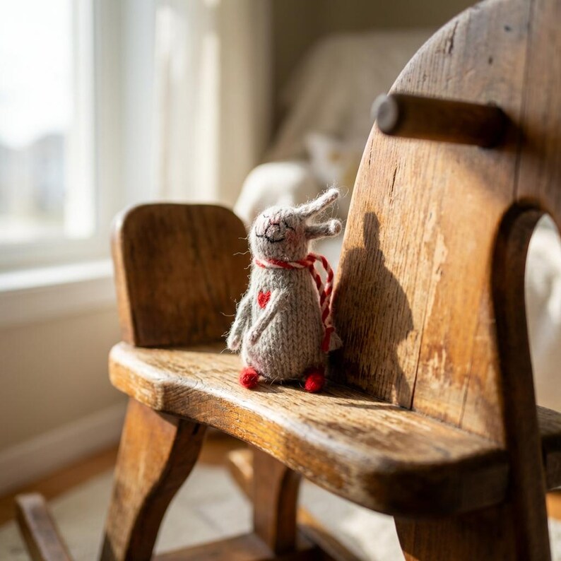 Mini Bunny Knitting Pattern PDF, Tiny Rabbit Ornament, Christmas Plush ...