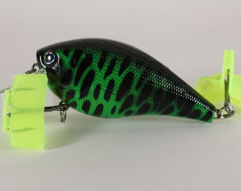 Custom 2.5 Crankbait Green speckled.