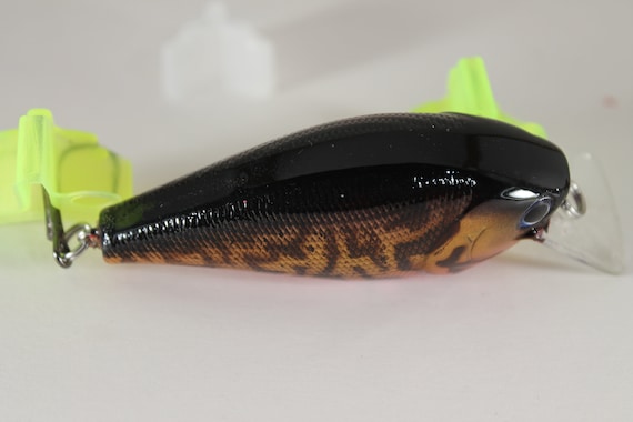 Custom Painted Lures 2.5 Pink and Brown Crawfish Crankbait, Fishing Lures, Bass  Lures. Lures. 