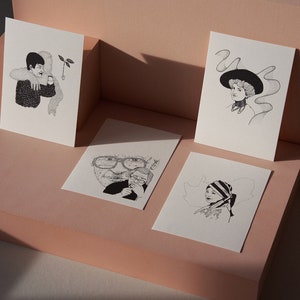 Conjunto de 4 postais – TRÊS – Mulheres Inspiradoras