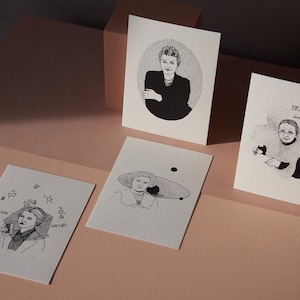 Set di 4 cartoline – UNA – Donne ispiratrici