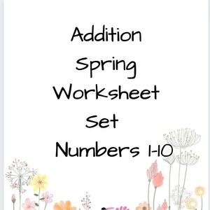 Spring Addition Math Wheels Activity Sheets 0 to 12 Waldorf ...