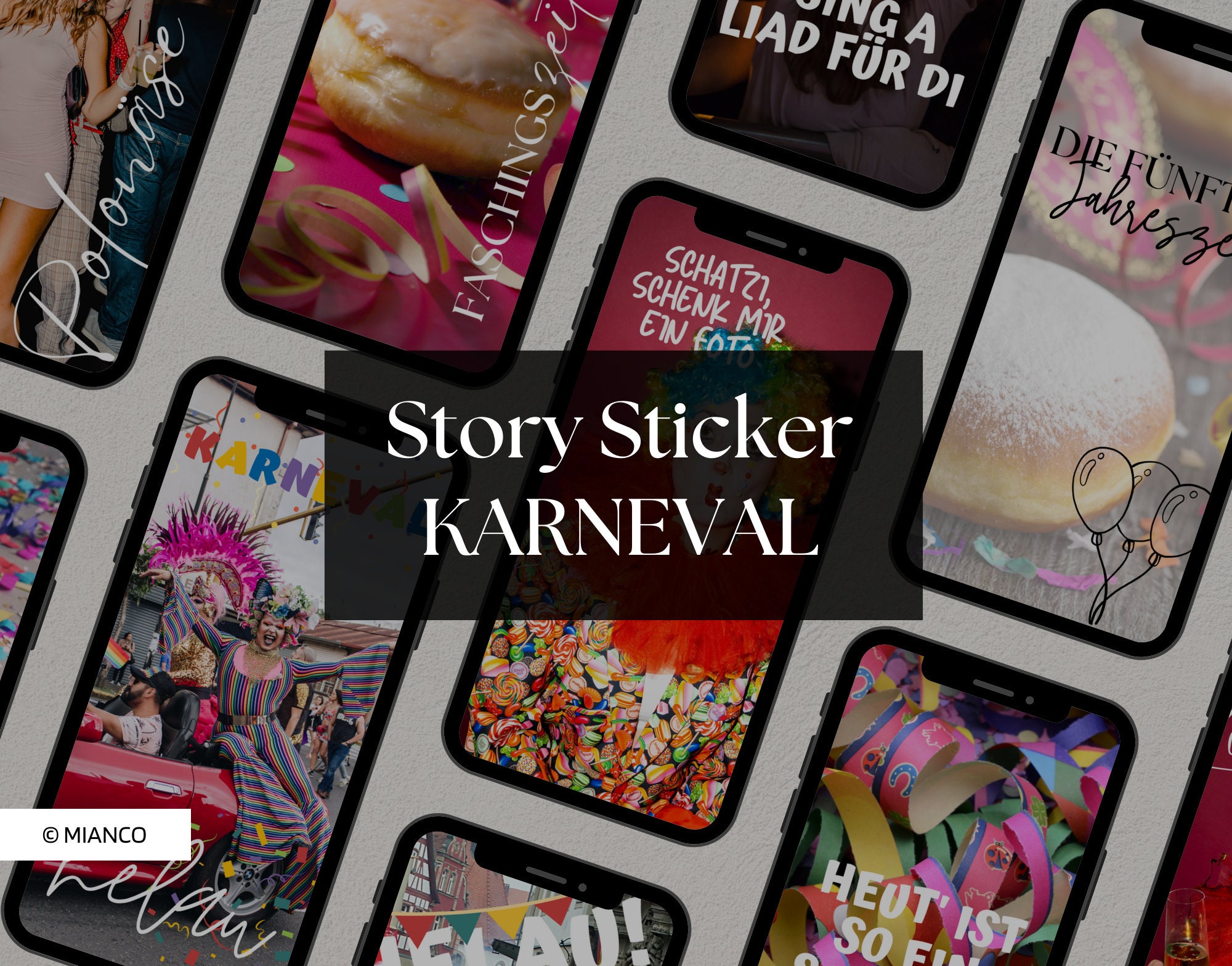 50 Instagram Story Sticker KARNEVAL Instagram Story Sticker
