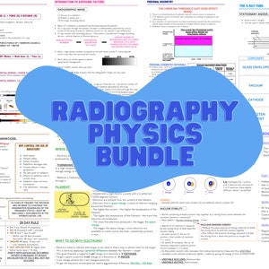 Radiography Concise Revision Notes Bundle - Physics