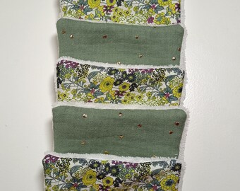 Set of 7 handmade cotton makeup remover wipes