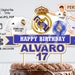 Real Madrid Cake Topper Real Madrid Birthday Topper Digital - Etsy France