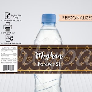 Buy Designer Water Bottle Label Designer Bottle Label Digital Online in  India 