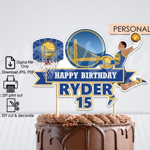 Basketball Cake Topper, Digital File Only