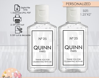 Designer 1 oz Bottle Label, Digital File Only