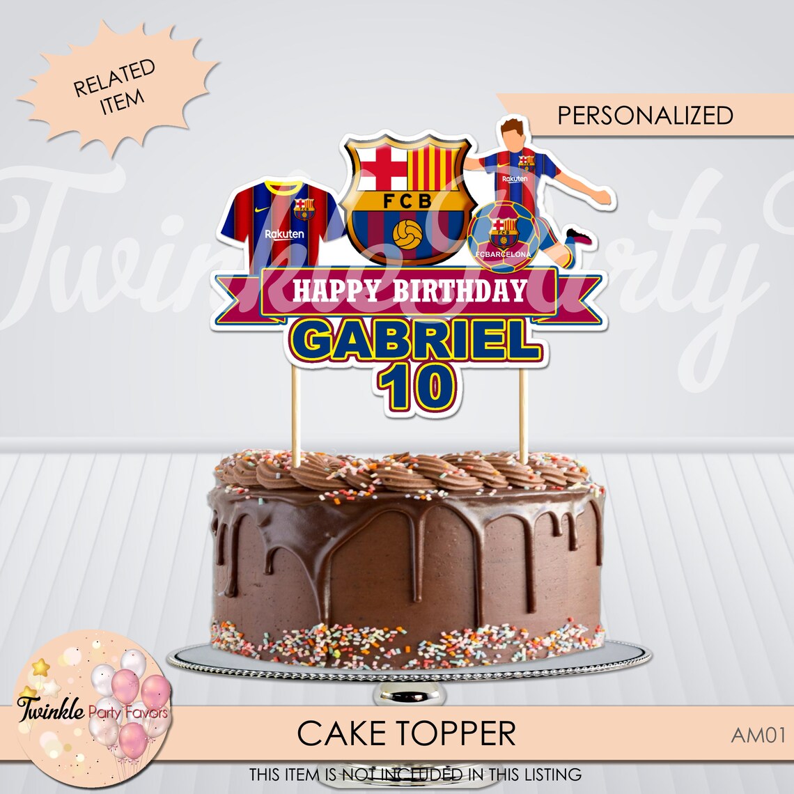 Manchester City Cake Topper Manchester City Topper Etsy