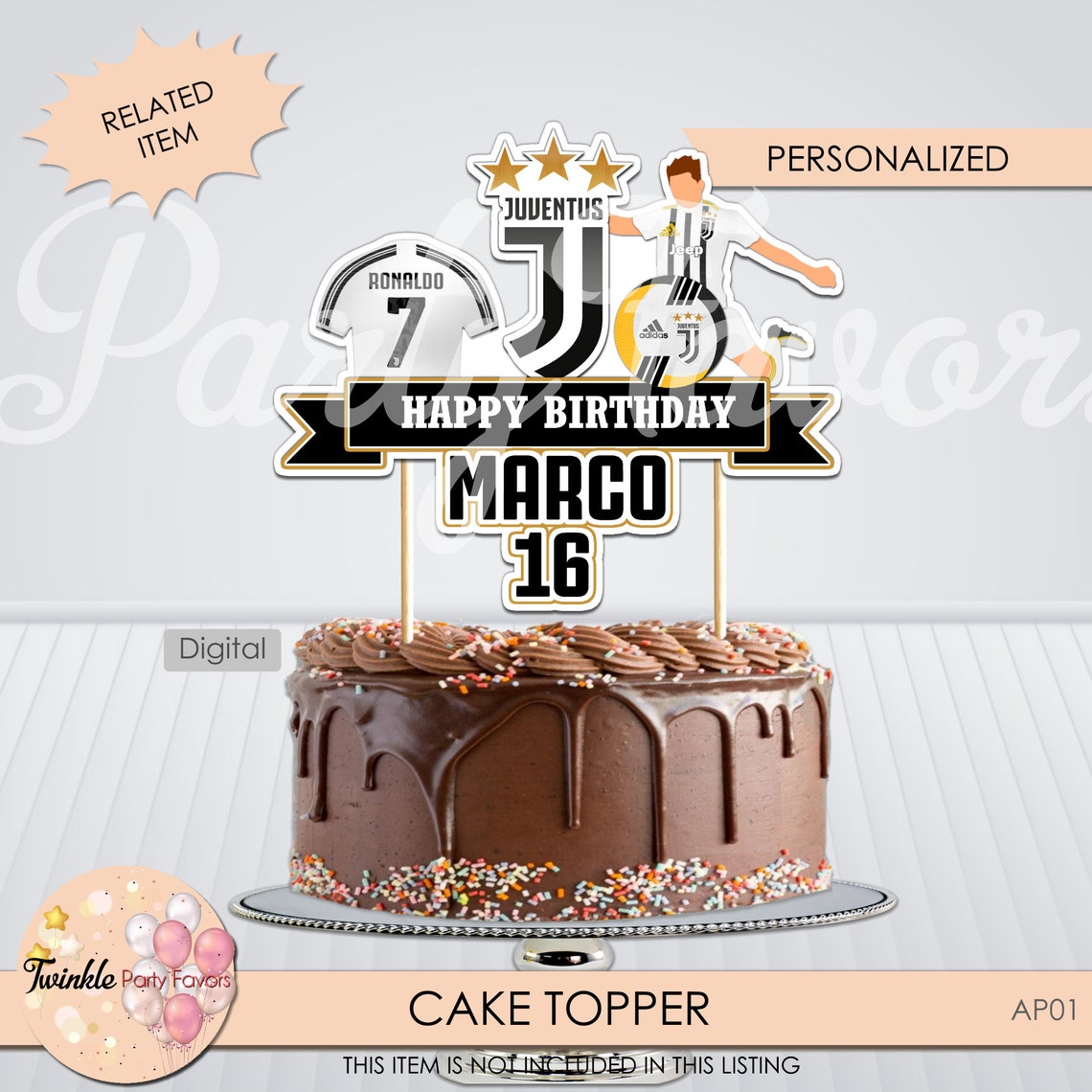 Arsenal Cake Topper Arsenal Party Supplies Arsenal Birthday | Etsy