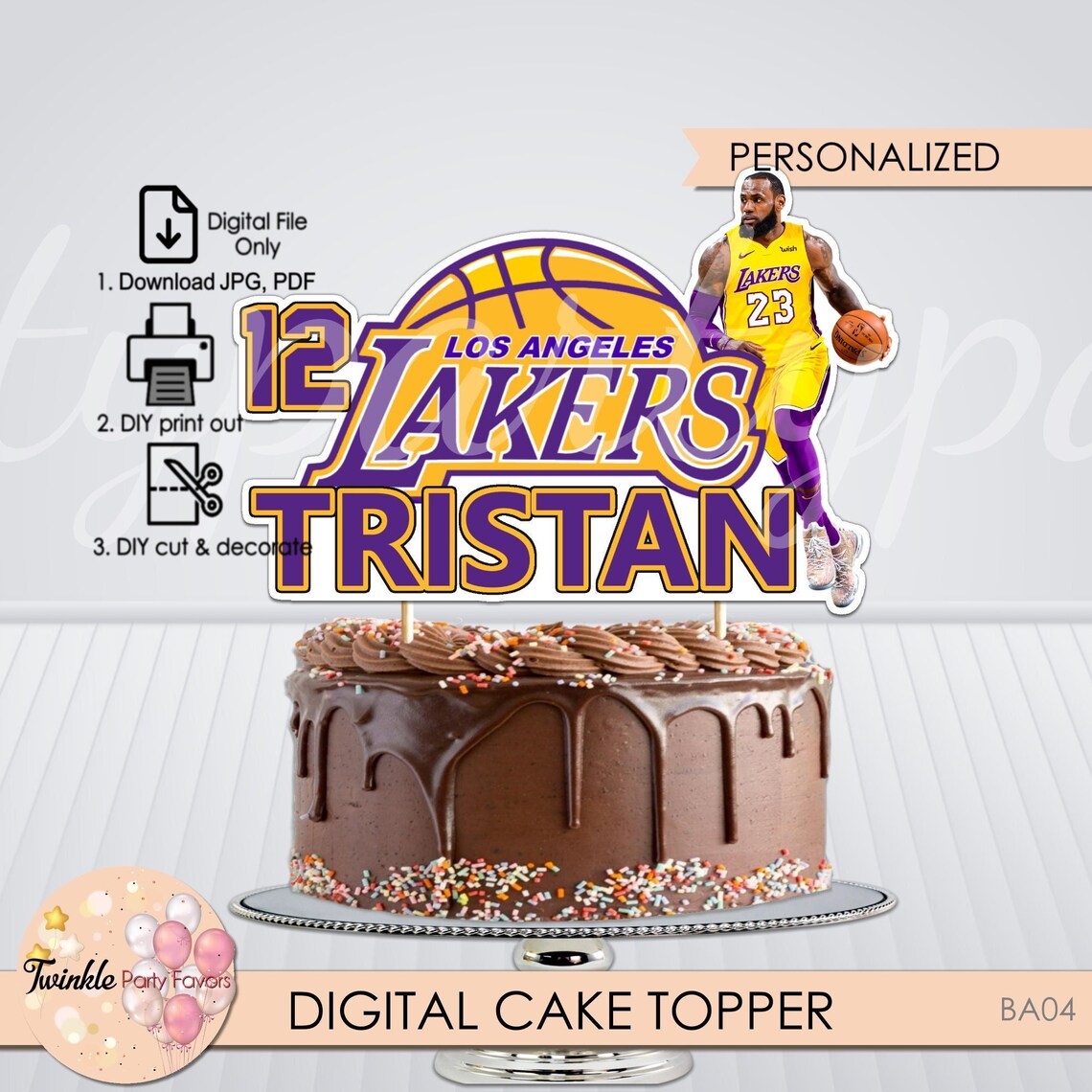 Lebron James Cake Topper Lebron James Topper LA Lakers Cake Etsy Lebron James Cake Topper Lebron James Topper LA Lakers Cake Etsy
