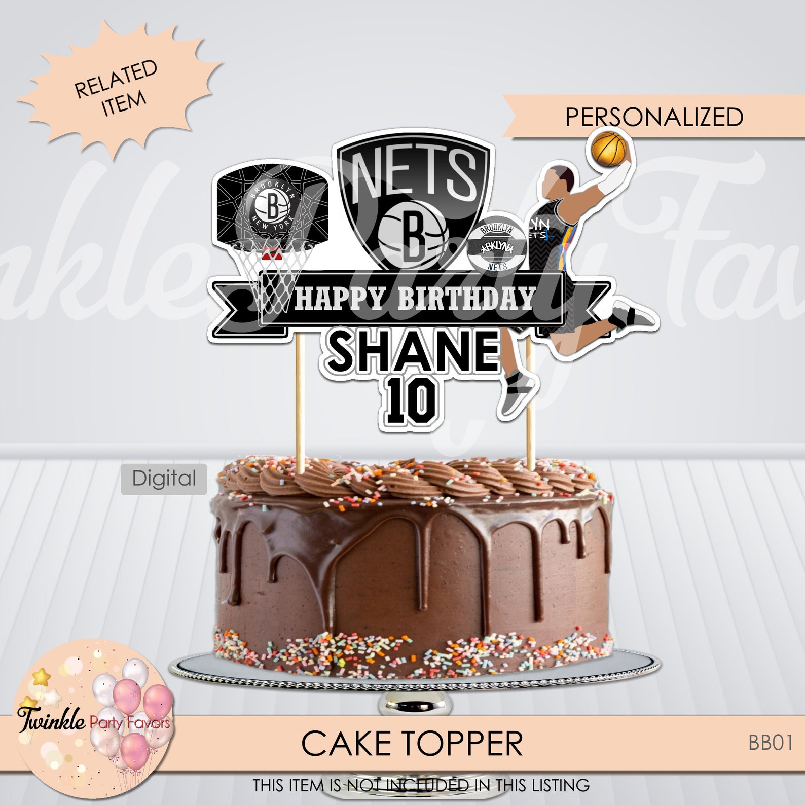 Denver Nuggets Cake Topper Denver Nuggets Topper Denver Etsy