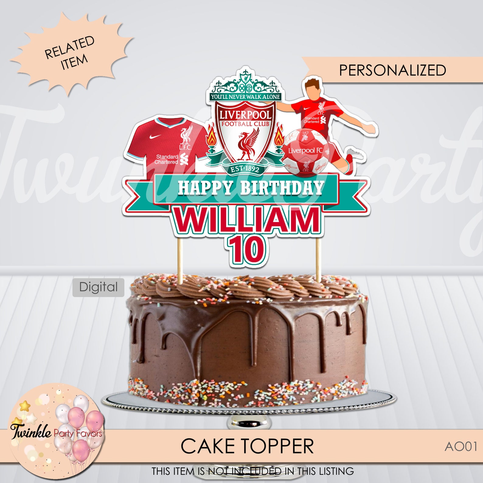 Manchester City Cake Topper Manchester City Topper Etsy