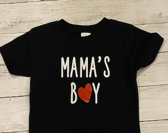 Mama's Boy | Boy Mom | New Mom Gift | Baby Shower | Boy | Little Boy | Baby Boy shirt | Little Boy Tshirt | Mom Gift