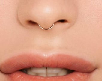 Hypoallergenic Fake Septum Ring: Silver, Gold, Rose Gold