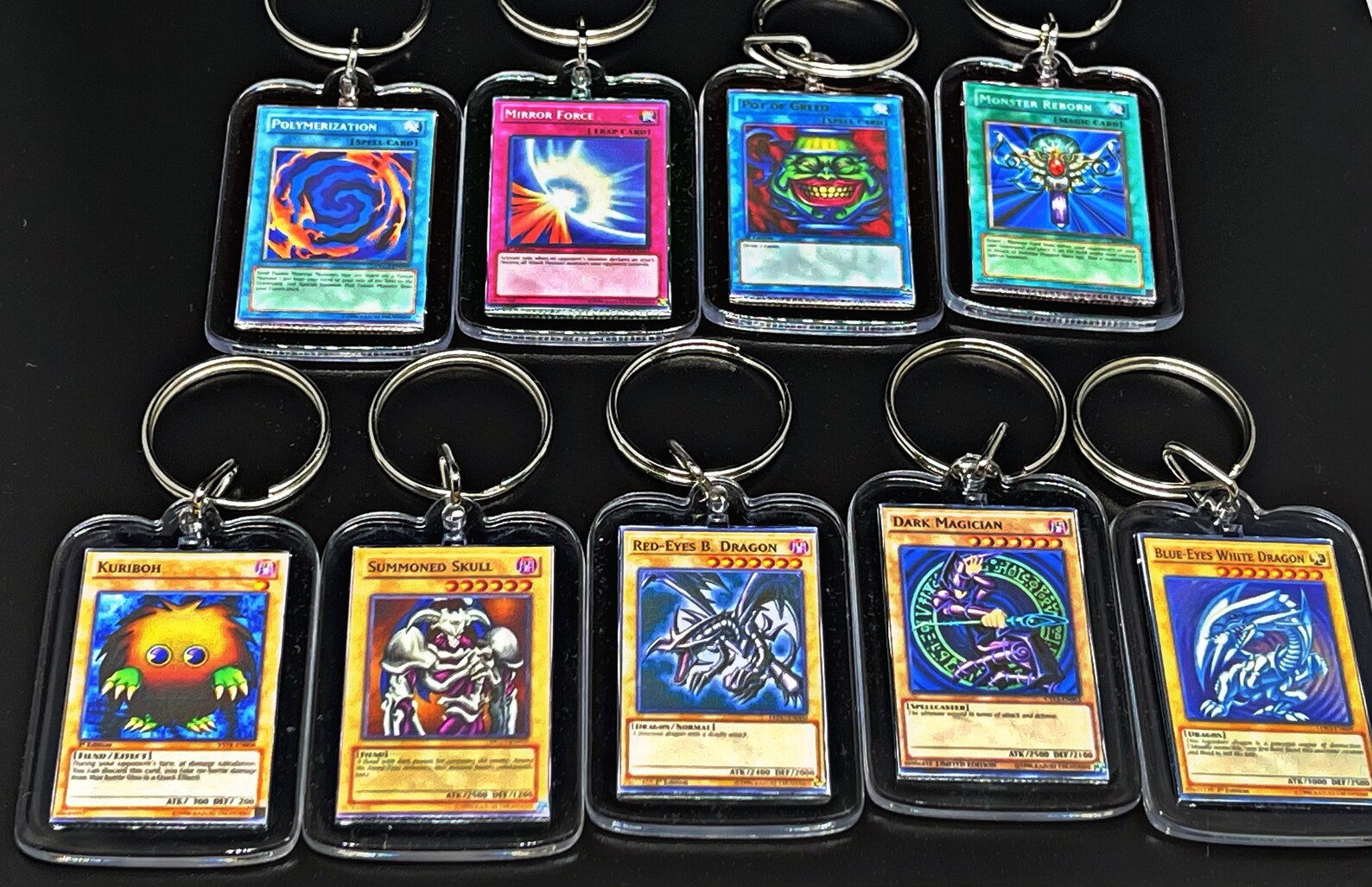 Yu Gi Oh Classic Card Keychains Etsy