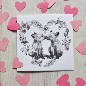 Fox Card - Engagement, Wedding, Anniversary, Valentines Day