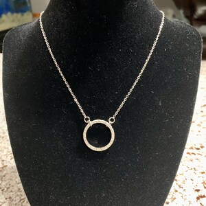 Silver Circle Necklace