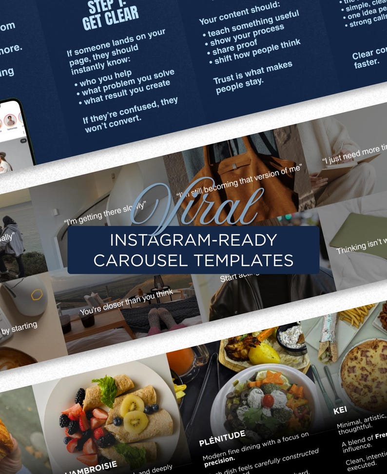 Viral Instagram Carousel Templates | Canva Social Media Posts (digital ...