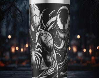 Diseño de grabado láser - Araña - Vaso de 20 oz - Archivo digital SVG