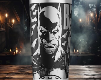 Morcego - Copo de 20oz - Design para gravação a laser - Arquivo digital SVG