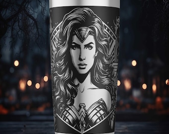 Incisione laser - Wonder Hero - Tazza da 20 oz - File digitale SVG