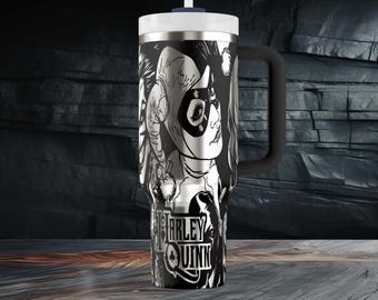 Harley - 40oz Tumbler Wrap - Laser engraving Design - Digital file SVG