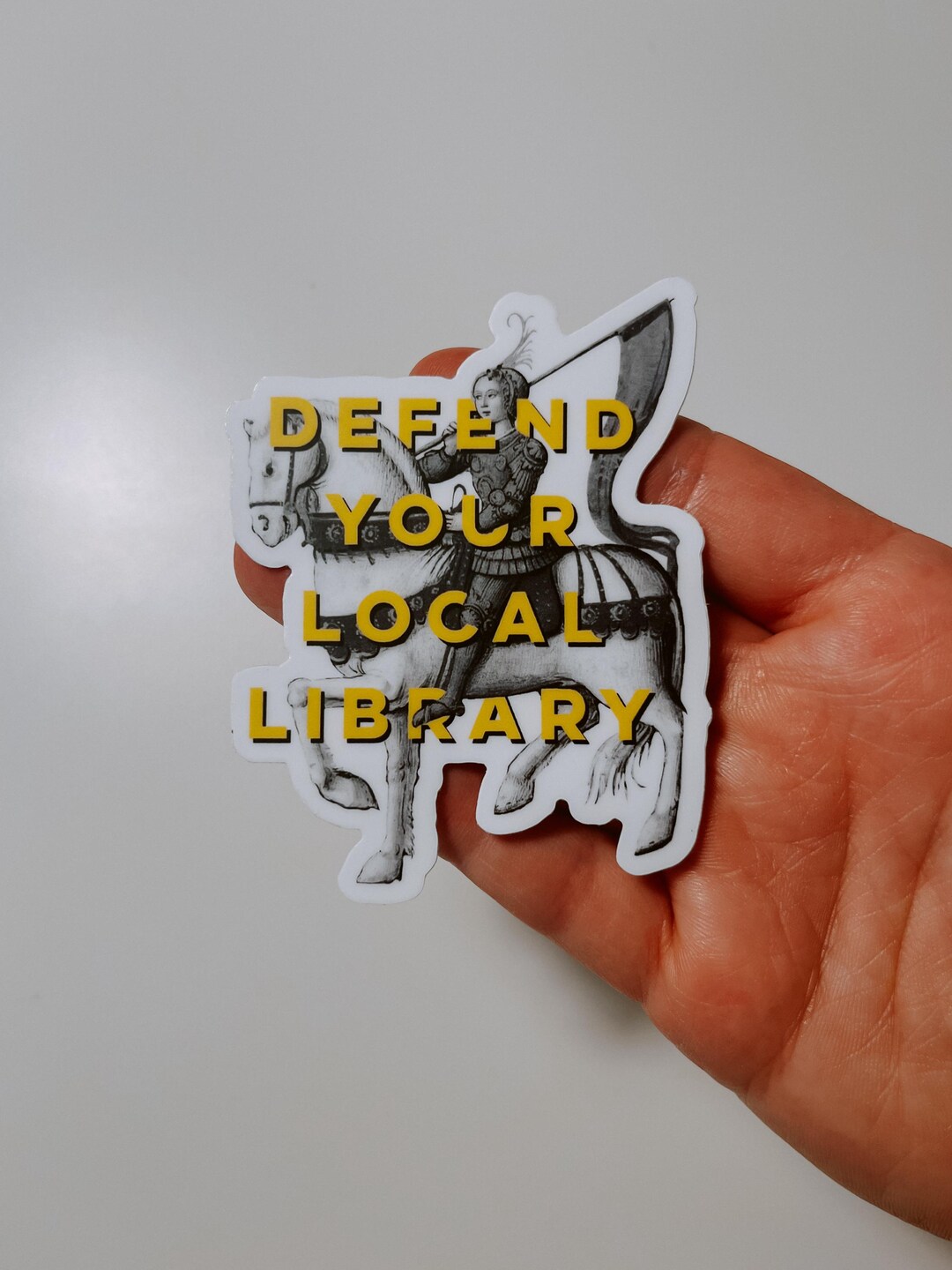 Defend Your Local Library Sticker | Vintage Book Lover Gift - Etsy