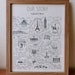 Our Story Custom Relationship Map of Us Couples Map Print Personalized ...
