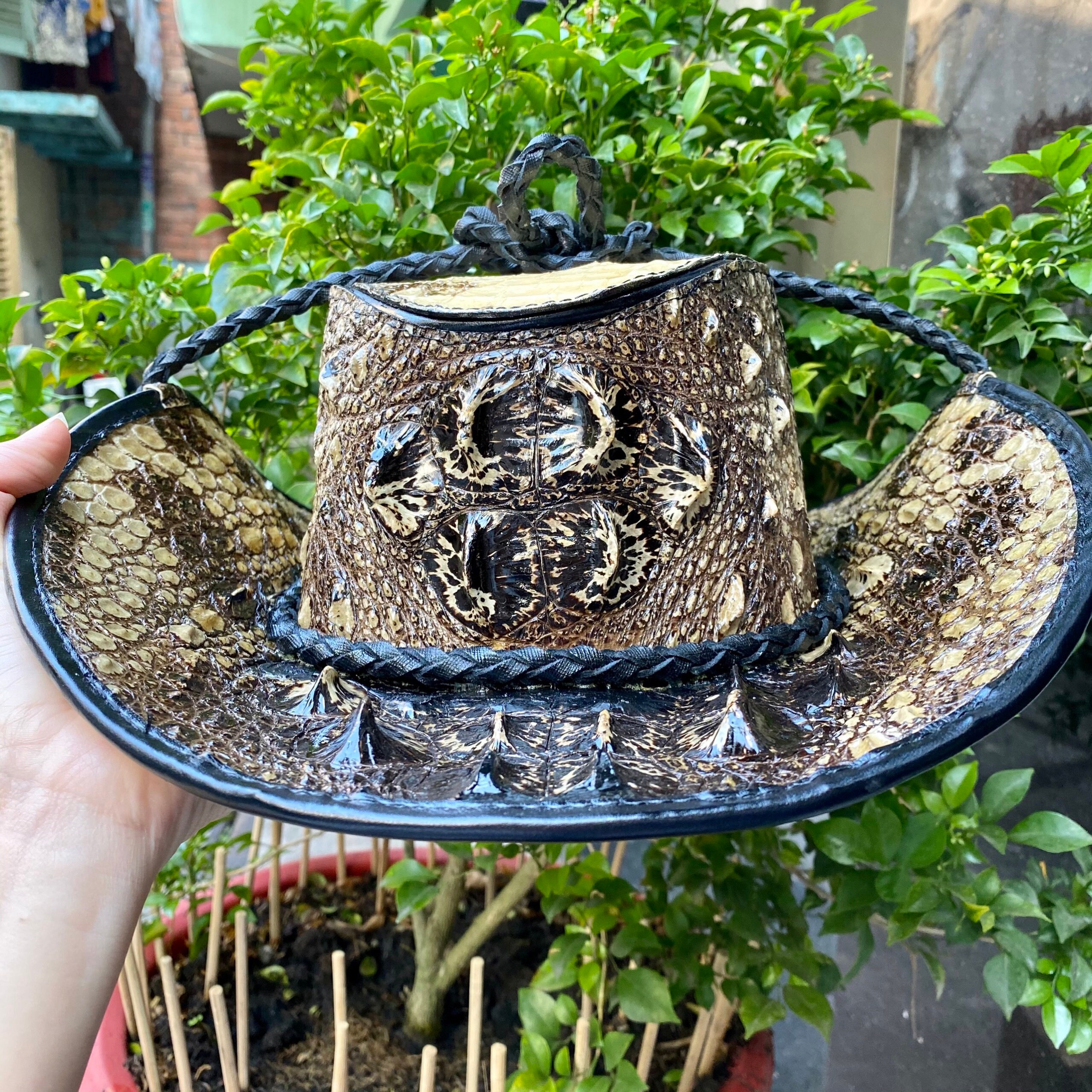 Genuine Alligator leather skin cowboy hats for mencowboy | Etsy