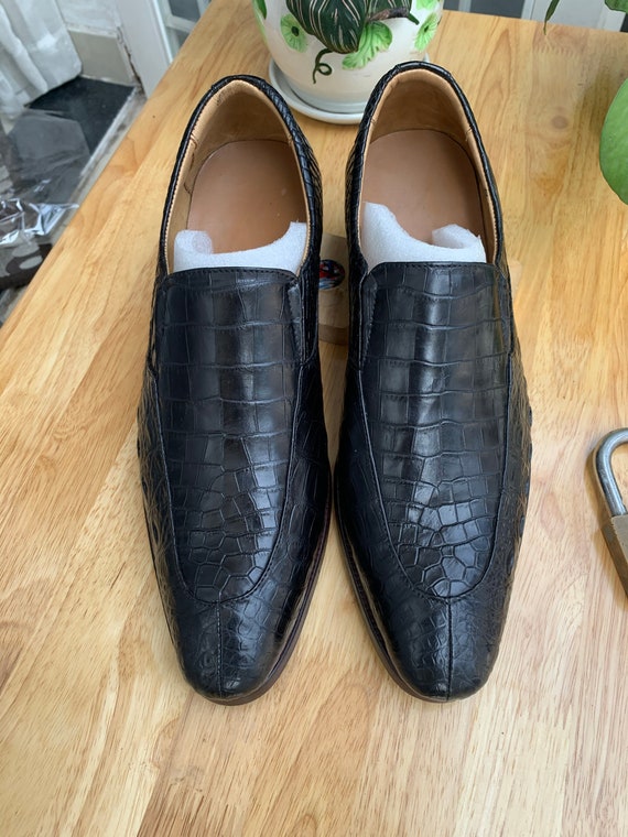 Genuine Alligator leather skin Lace upmoccacsin slip-on | Etsy