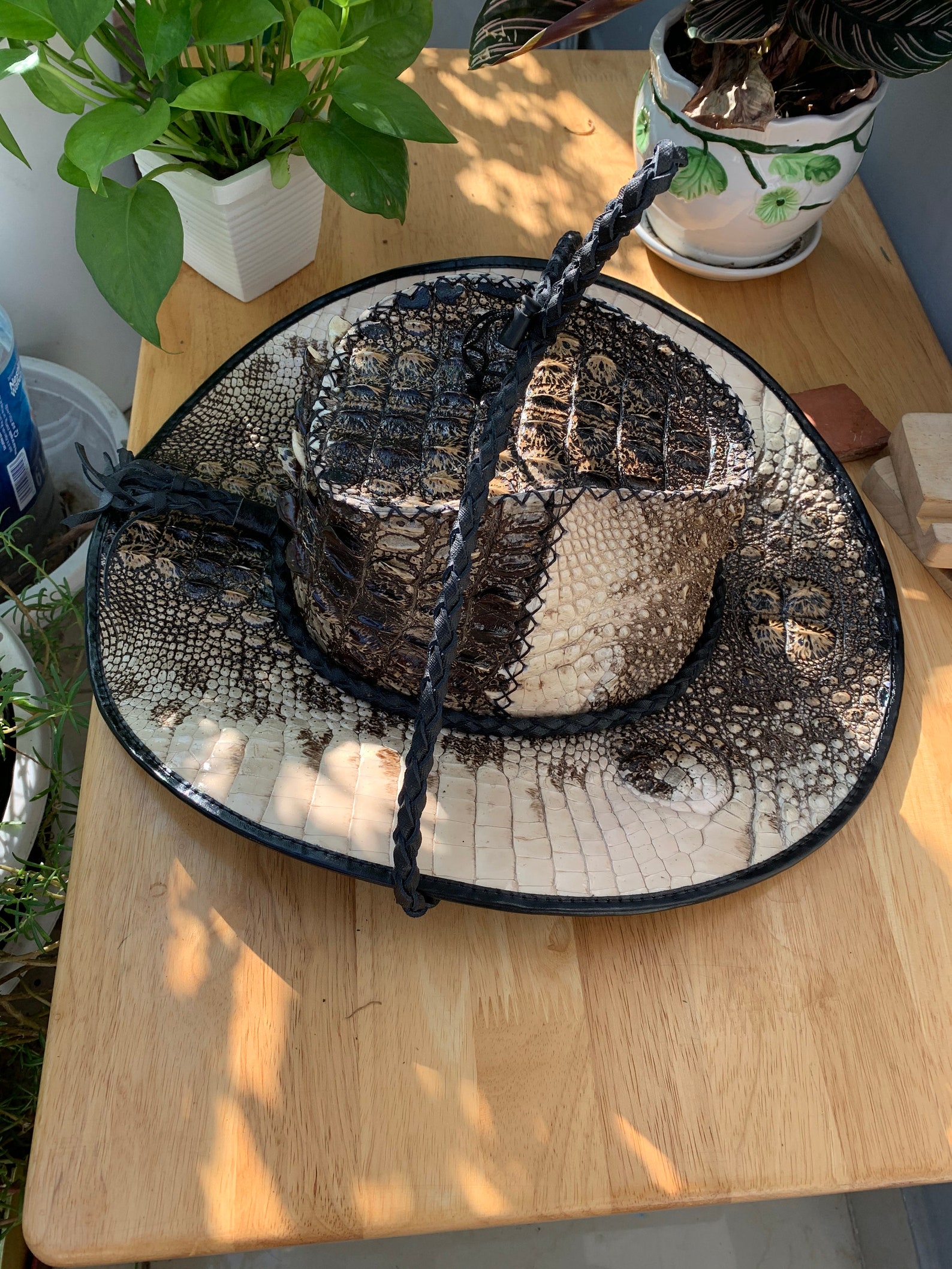 Genuine Alligator leather skin cowboy hats for mencowboy | Etsy