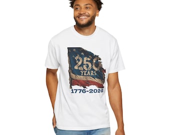 250th Year American Anniversary Tee | 1776-2026 Flag T-Shirt
