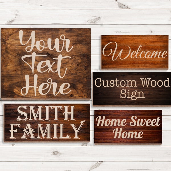 Custom Wood Signs - Etsy