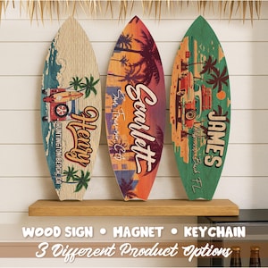 Mini Wood Surfboard - Etsy