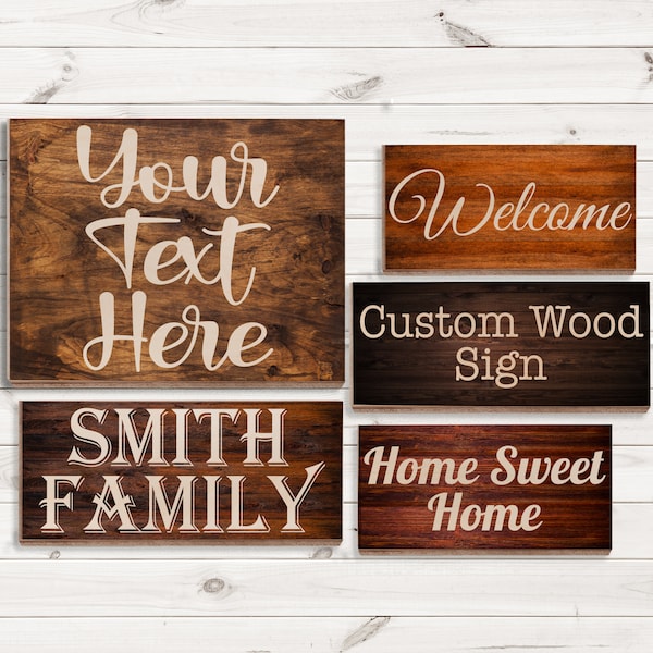 Custom Wood Sign, Home Décor Sign, Housewarming Gift, Custom Text Sign, Personalized Quote Wooden Plaque, Livingroom, Nursery Room Décor