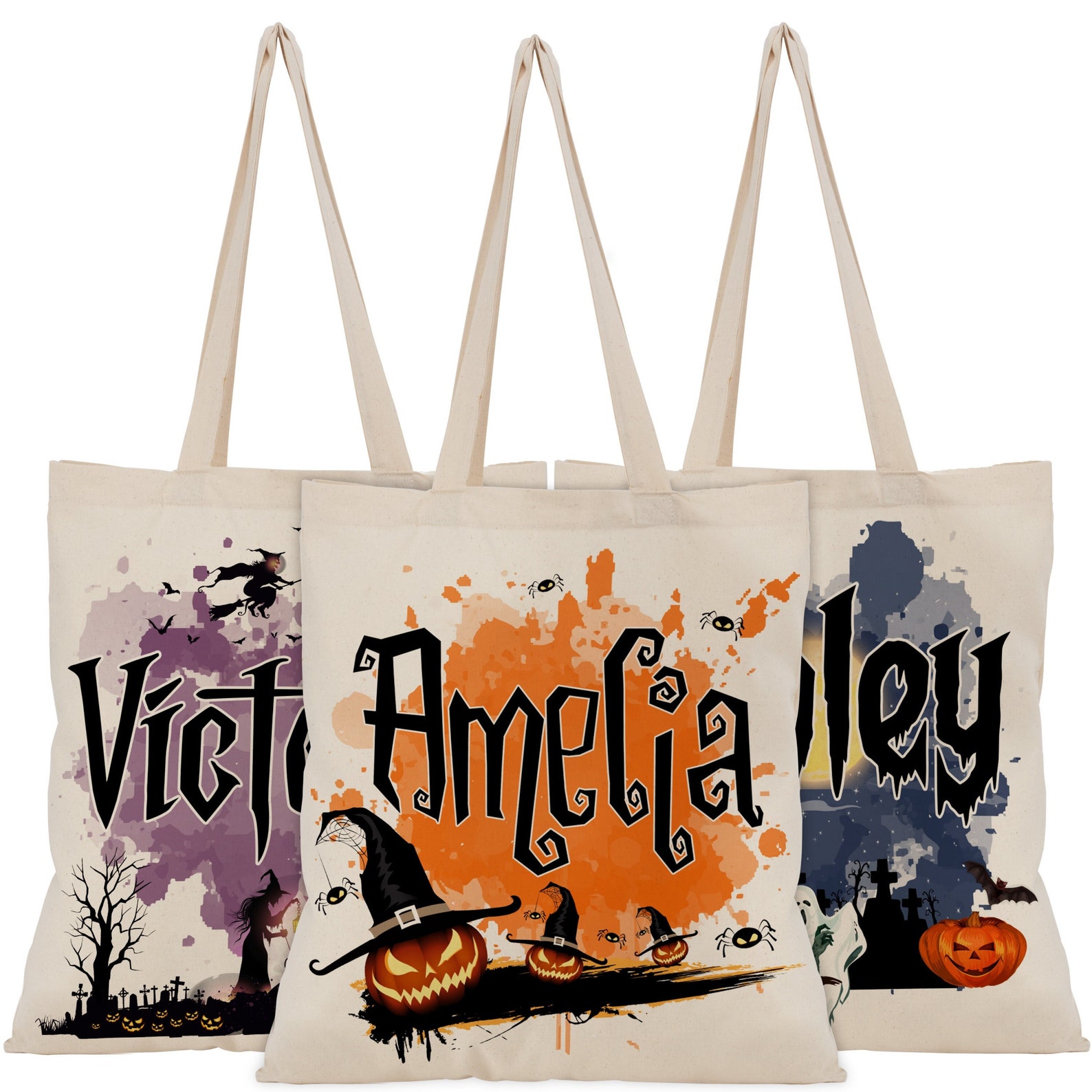 Personalized Halloween Tote Bag