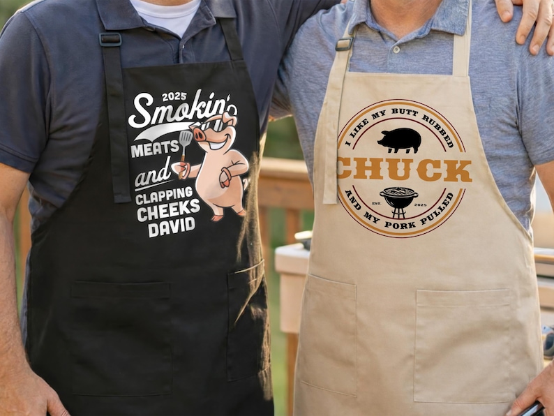Personalized Apron for Men Gifts, Custom Family Apron Cooking Gift for ...