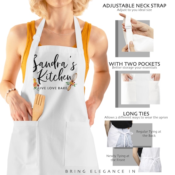 Delantal personalizado bordado para cocina solo en nuestra tienda online