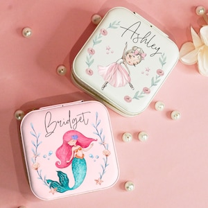 Personalized Jewelry Box for Little Girl - Custom Jewelry Organizer, Birthday Gifts for Little Girls, Christmas Gifts for Kids Unicorn Gifts