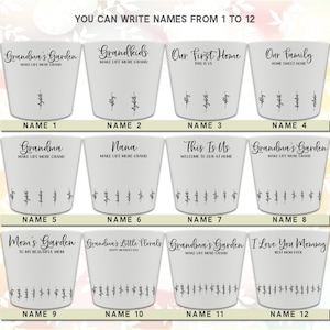 Grandmas Garden Gift for Grandma, Personalized Gifts for Mothers Day Gifts, Personalized Flower Pot, Birth Flower Mom Gifts from Daughter image 5