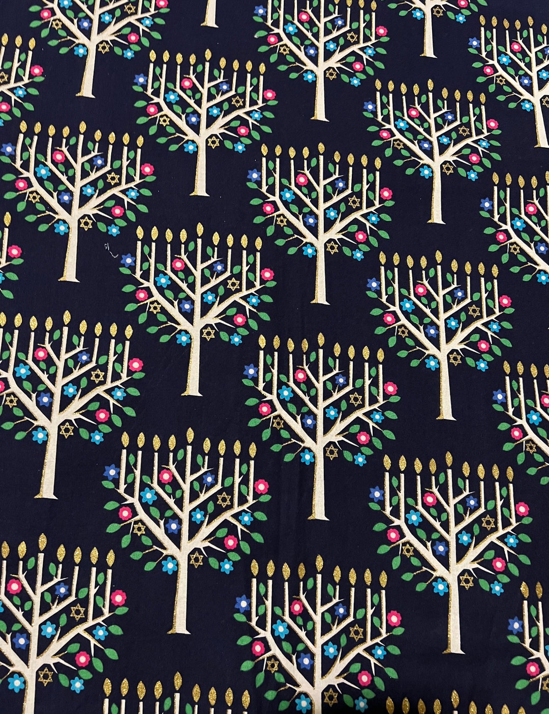 TREE OF Lifenavy Blue Background With White - Etsy