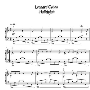 Hallelujah - Leonard Cohen (Easy Piano) - Piano Sheet Music Download