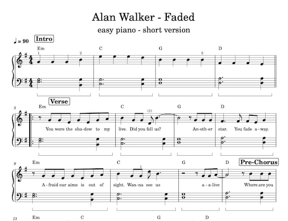 FADED (TRADUÇÃO) - Alan Walker, PDF