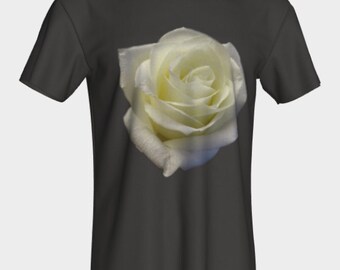 White Rose T-shirt - Etsy